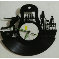 Orologio con movimento al quarzo silenzioso realizzato su LP.Mod Booling Orologio con movimento al quarzo silenzioso realizzato su LP.Mod Booling