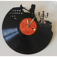 Orologio con movimento al quarzo silenzioso realizzato su LP Mod Roma
